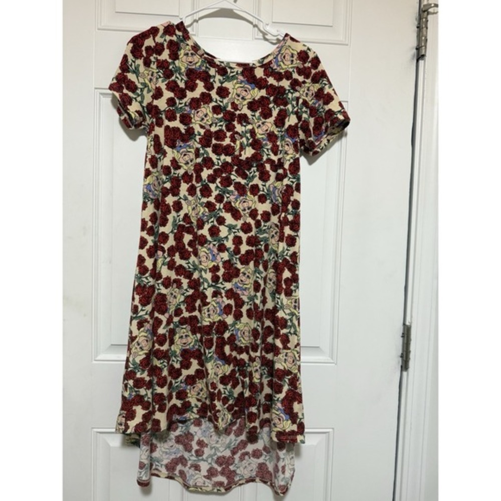 LuLaRoe Disney‎ Muppets Miss Piggy Rose Carly Dress Women's Size XS